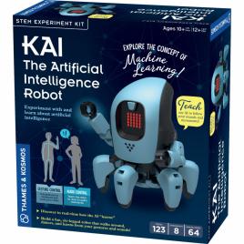 Kit constructie stem kai robotul cu inteligenta artificiala thames & kosmos 123 piese