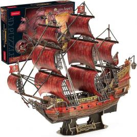 Puzzle 3d nava queen anne cubicfun 391 piese
