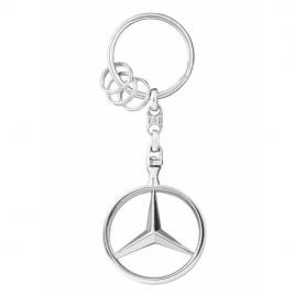 Breloc de chei ideallstore®, mercedes supreme, editie de colectie, 9 cm, metal, argintiu