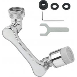 Extensie robinet rotativa 1080�, pivotant in orice directiei, functie de economisire a apei, aliaj de cupru,