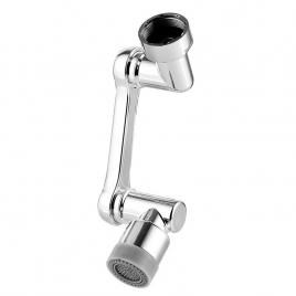 Extensor pentru robinet, universal, rotativ 1080�, pivotant in orice directiei, argintiu
