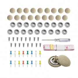 Kit 60 capse, surubelnita, banda de masura, pentru reparatia plafonului auto, compatibil multimarca
