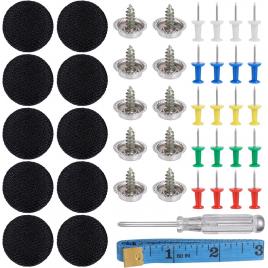 Kit 65 capse, pentru reparatia plafonului auto, cu surubelnita si banda de masura, compatibil audi, opel, bmw,