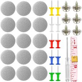 Kit 65 capse, incluse 65 bucati catarame, 65 cuie colorate, surubelnita, banda de masura, pentru