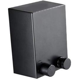 Sarma de otel retractabila cu suport perete, inox, 420 cm, negru