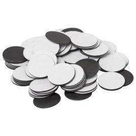 Set 100 buc buline magnetice rotunde cu adeziv, createur, 2.4cm