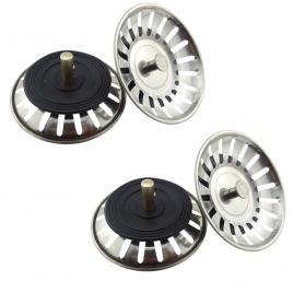 Set 4 site pentru chiuveta, otel inoxidabil, 8 cm, argintiu