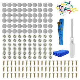 Set de 60 nituri pentru restaurare aut, gri, pentru plafon interior auto, cu instrument de