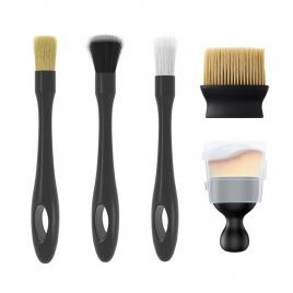 Set perii, 5 piese, design ergonomic, rezistent la uzura, pentru detailing si curatare