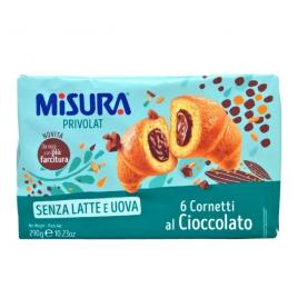 Cornuri de ciocolata fara lapte si ou misura privolat 298g, 6 buc - termen valabilitate 24.03.2025