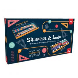 Joc de masa din lemn 2 in 1 pinball si ludo, svoora