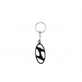 Breloc auto din plastic negru, hyundai