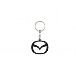 Breloc auto din plastic negru, mazda