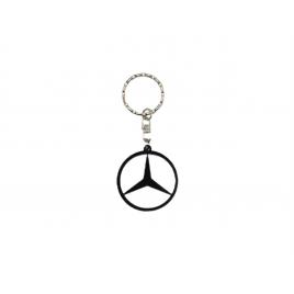 Breloc auto din plastic negru, mercedes benz