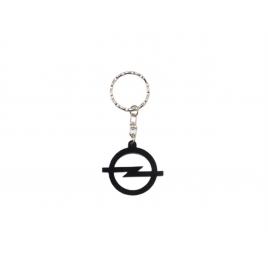 Breloc auto din plastic negru opel