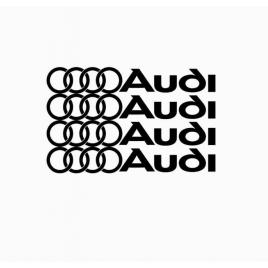 Set 4 stickere manere audi 10x1,5 cm, creative rey®
