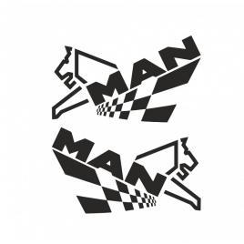 Set stickere camion man leu 30 cm, creative rey®