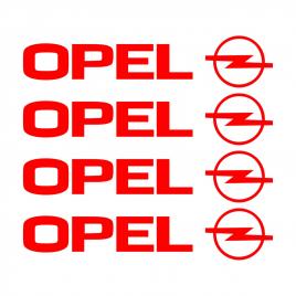 Set stickere manere opel, sticker decorativ, culoare rosie