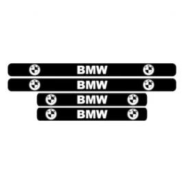 Set stickere praguri, alb-negru, bmw