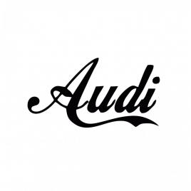 Sticker audi scris 15cm, creative rey®