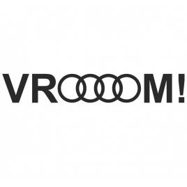 Sticker audi vroom 15 cm, creative rey®