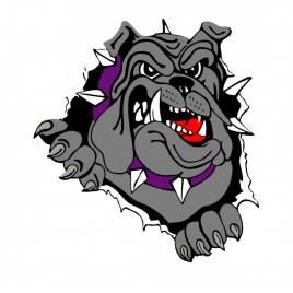 Sticker angry dog 20 cm, creative rey®
