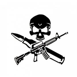 Sticker army craniu 15cm, creative rey®