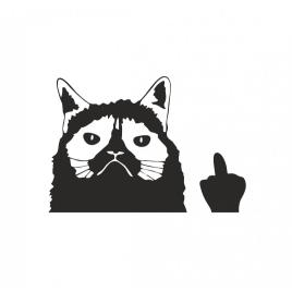 Sticker bad cat 15 cm, creative rey®
