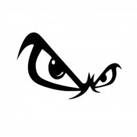 Sticker bad eyes 15 cm, creative rey®