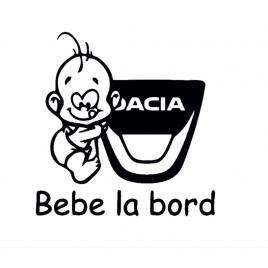 Sticker bay on board dacia 24x24 cm, creative rey®