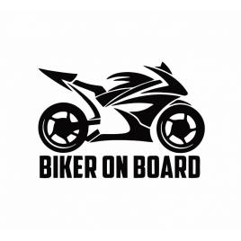 Sticker biker on board 15 cm, creative rey®
