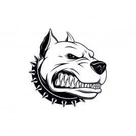Sticker caine rau 15x15 cm, creative rey®
