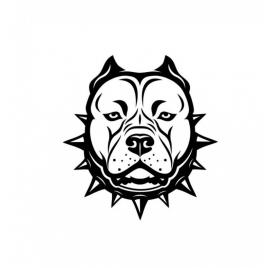 Sticker caine serios 15 cm, creative rey®