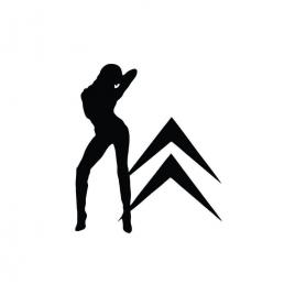 Sticker citroen women 15x13 cm, creative rey®