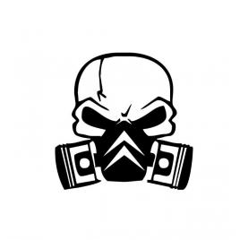 Sticker craniu citroen 12x12 cm, creative rey®