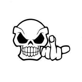Sticker craniu obscen 15 cm, creative rey®