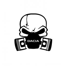 Sticker dacia craniu 12x12 cm, creative rey®