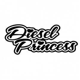 Sticker diesel princess 15 cm, creative rey®
