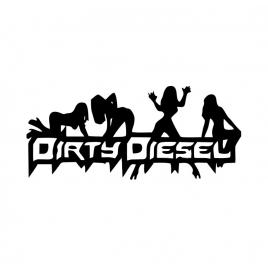 Sticker dirty diesel 20x8 cm, creative rey®