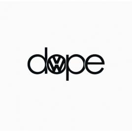 Sticker dope volkswagen 15x6 cm, creative rey®