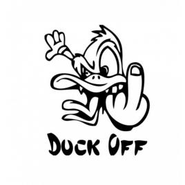 Sticker duck off 15cm, creative rey®