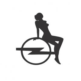 Sticker femeie opel 13x11 cm, creative rey®