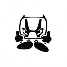 Sticker honda obscen 12x11.7 cm, creative rey®