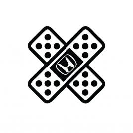 Sticker honda pansament 10x10 cm, creative rey®