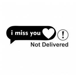 Sticker i miss you 15 cm, creative rey®