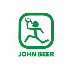 Sticker john beer 15 cm, creative rey®