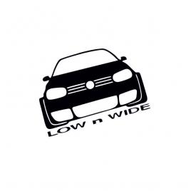 Sticker low and wide golf 4 15x8 cm, creative rey®