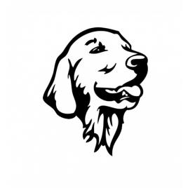 Sticker labrador 15 cm, creative rey®