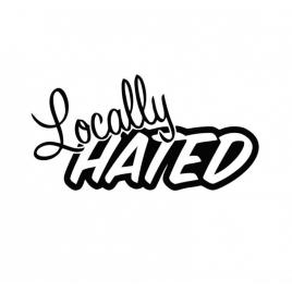 Sticker locally hated 15 cm, creative rey®