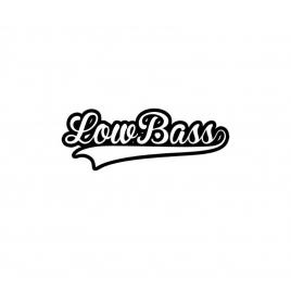 Sticker low bass 20x7.5 cm, creative rey®